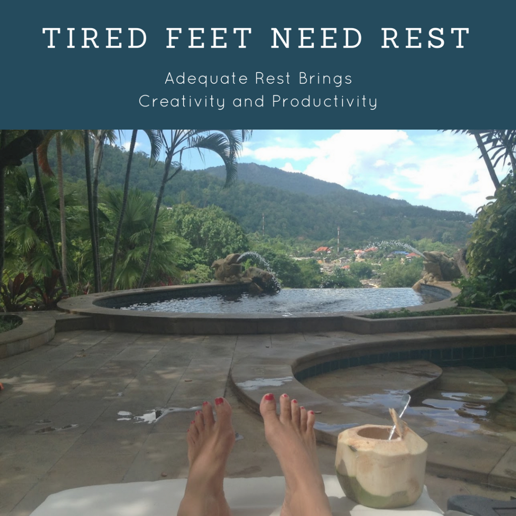 tired feet need rest